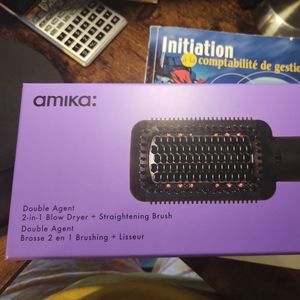 Amika Double Agent 2-in-1 Blow Dryer + Straightening Brush